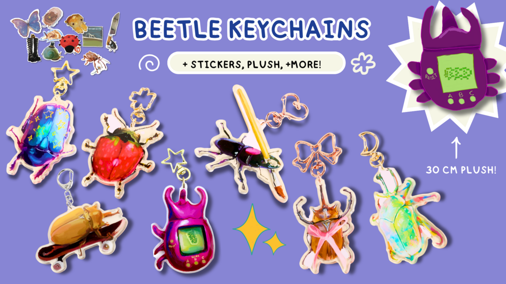 Project Updates for Beetle Keychains Collection + Plushie on BackerKit ...