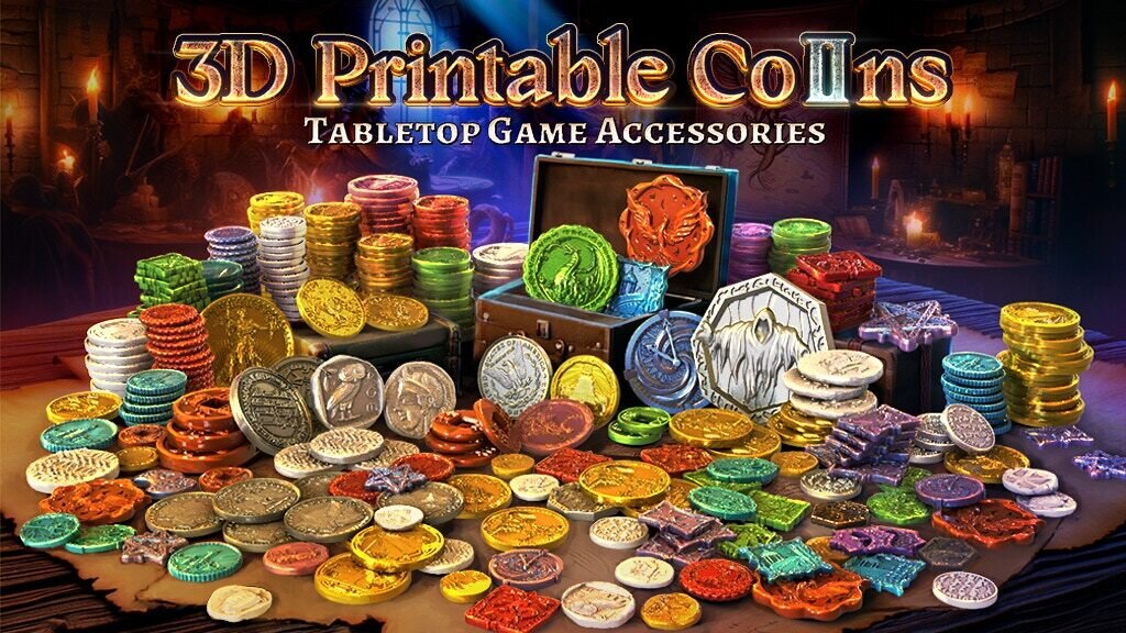 3D Printable Coins | Tabletop Game Accessories Vol.2