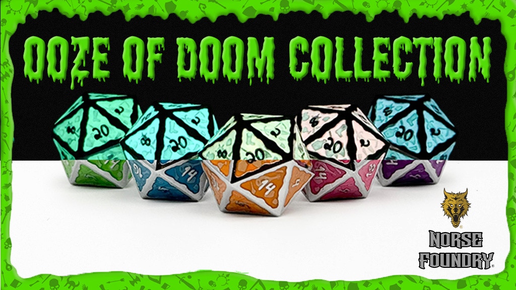 Ooze of Doom Metal RPG Dice