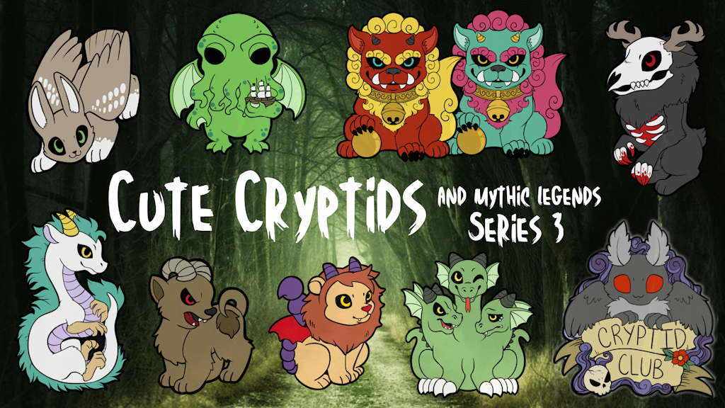 CUTE CRYPTIDS - Enamel Pin Collection - Series 3