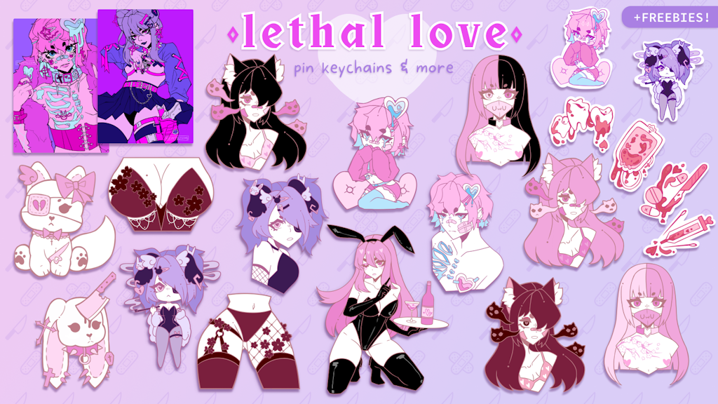 LETHAL LOVE: Enamel Pin Collection