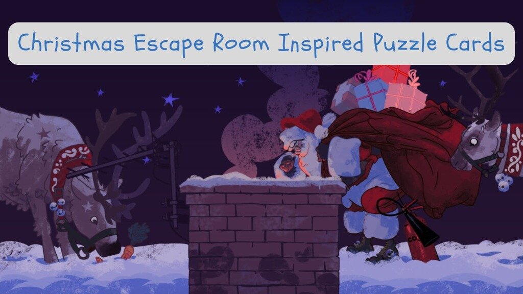 Christmas Escape Room  Inspired Puzzle Gift Cards