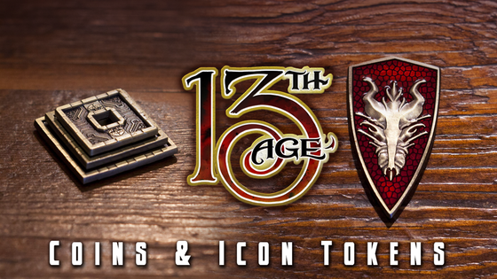 13th Age Coins and Icon Tokens
