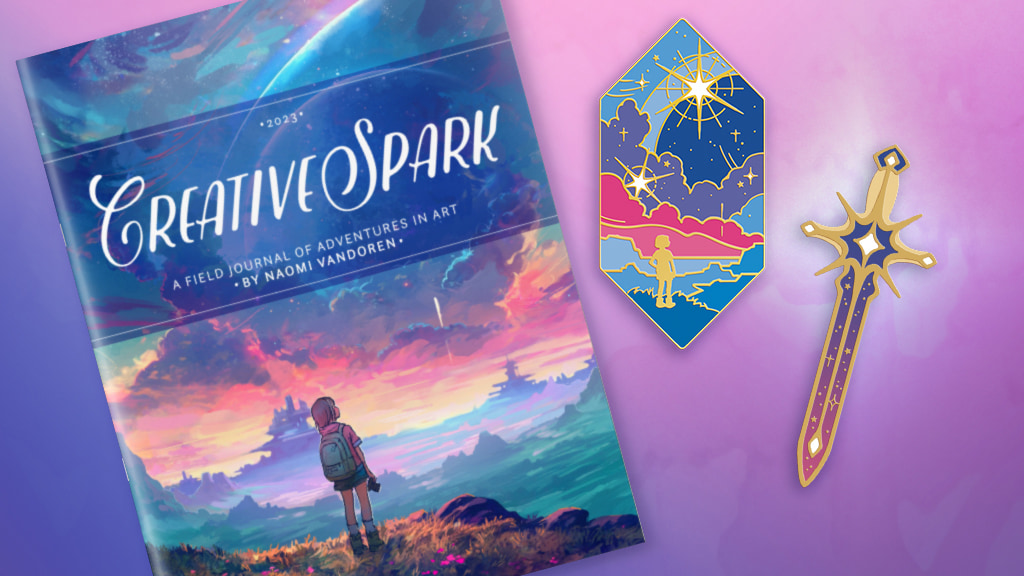 Creative Spark: A Yearly Art Book and Limited Edition Pin