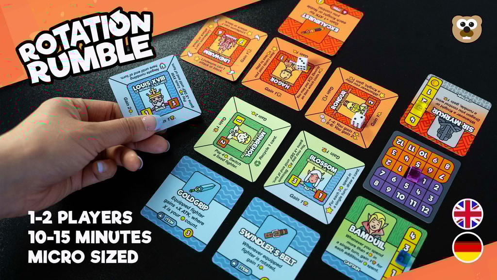 Rotation Rumble - The Micro Battle Card Game with a Twist