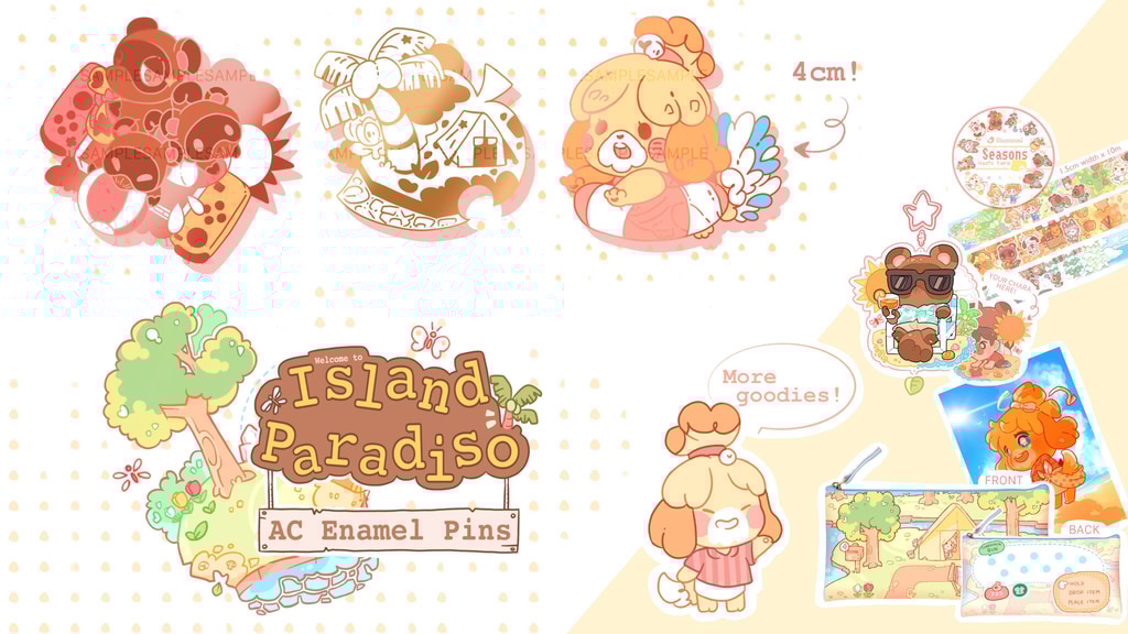Island Paradiso ✧ Enamel Pins ✧ AC