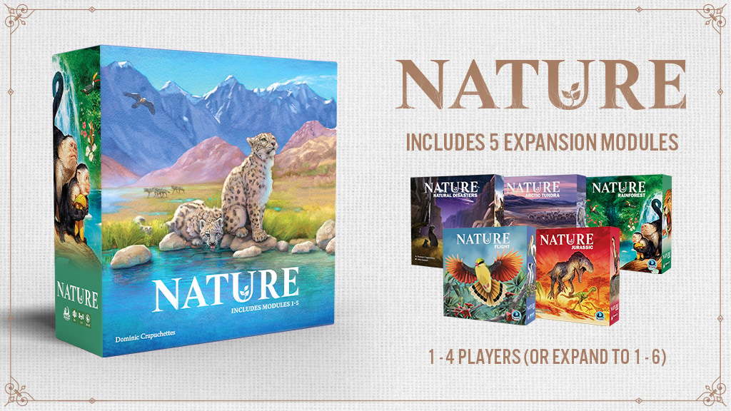 Nature: a redesign of the award-winning Evolution board game