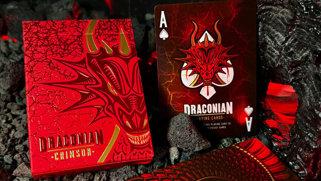 Draconian Crimson Playing Cards