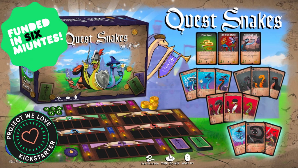 Quest Snakes | Strategic Medieval Party Card Game