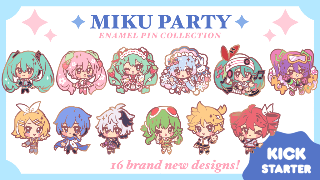 ✦ Miku Party with Friends: Enamel Pin Collection ✦