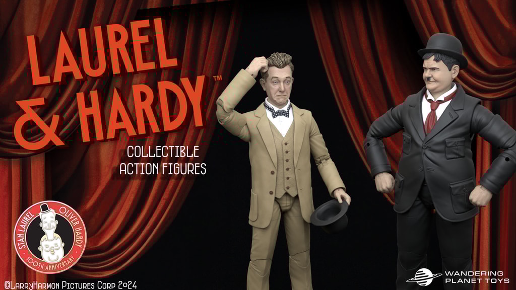 Laurel & Hardy Collectable Action Figures 1:12 Scale