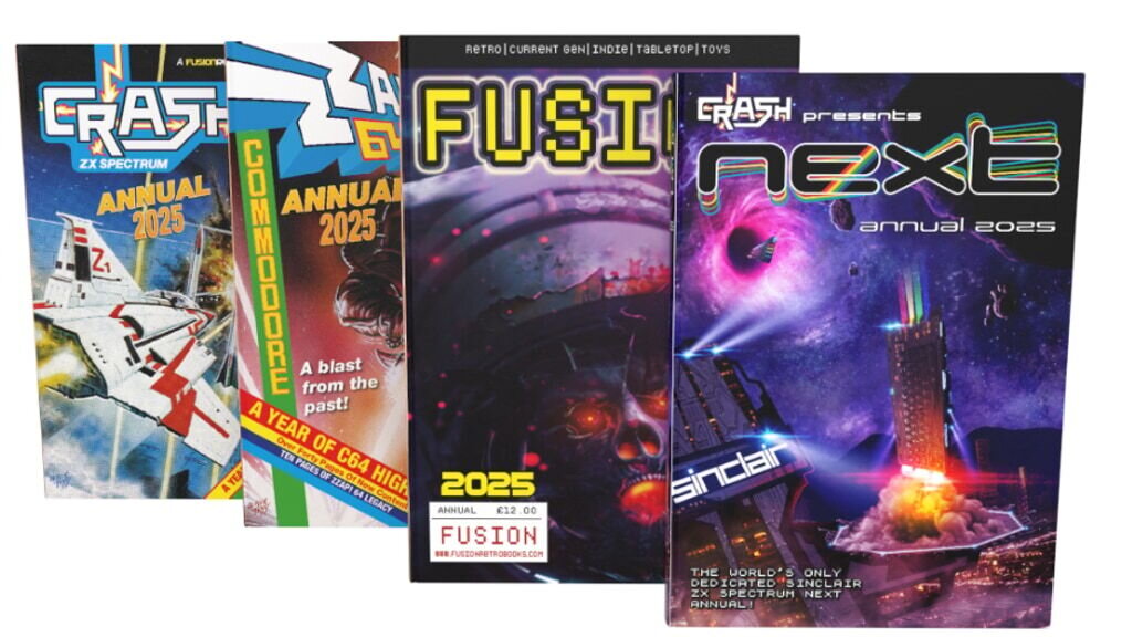 Our Fusion Retro Books 2025 Annuals - 4 in total!