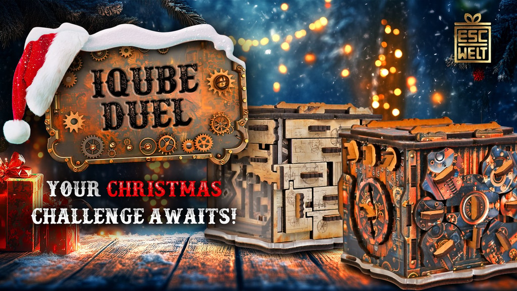 IQube Duel - Outstanding Pair of Puzzle Boxes