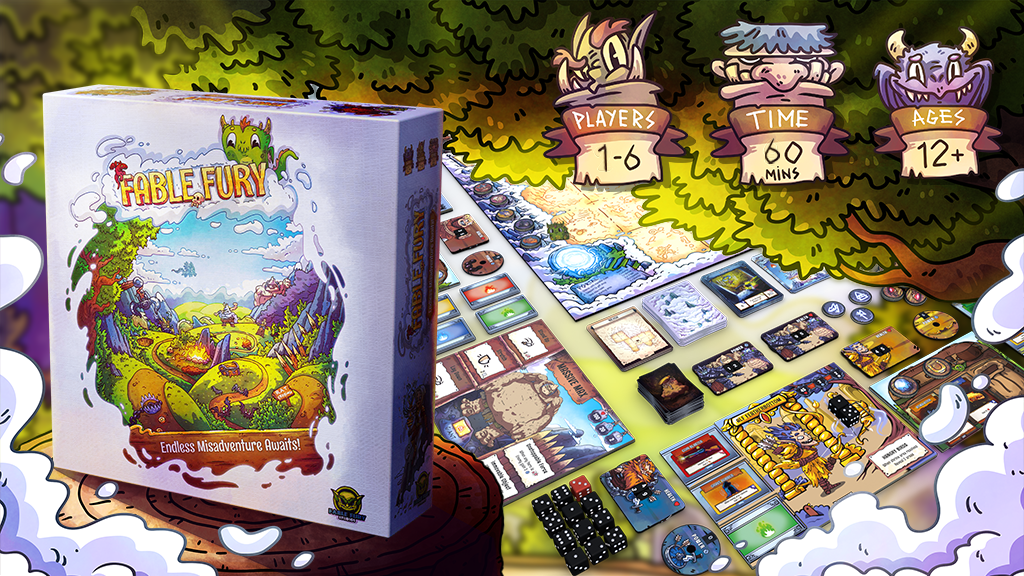 Fable Fury - A Cooperative Roguelike Boardgame