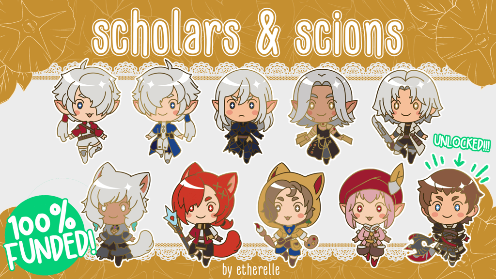 ❇️ Scholars & Scions ❇️ FFXIV Enamel Pin Set (DESIGNS ADDED)