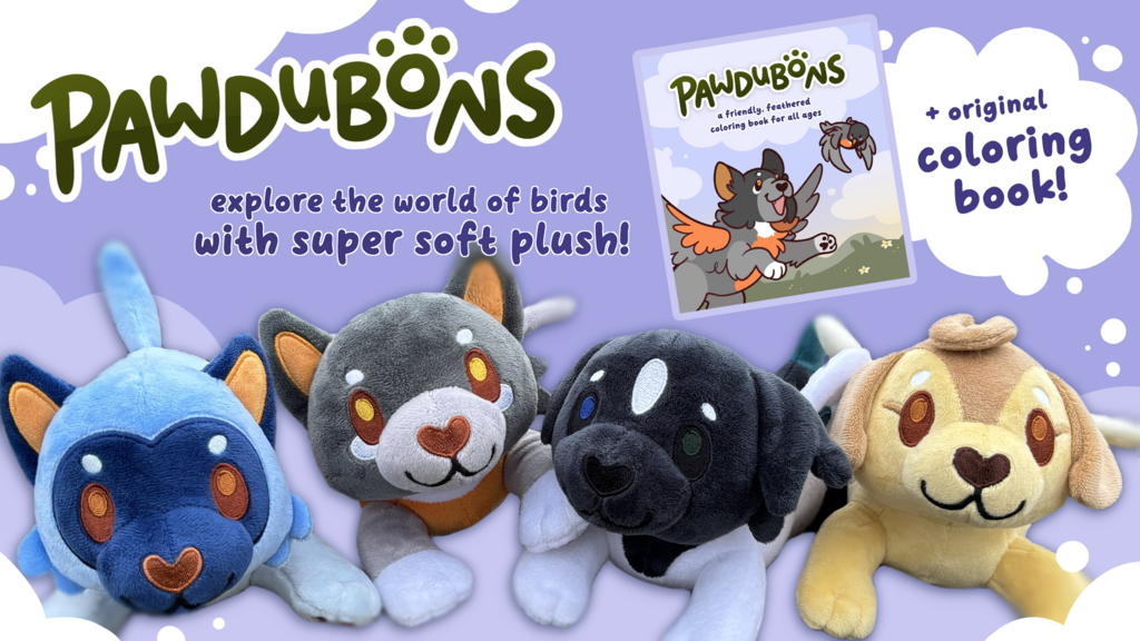 Pawdubons - Explore the world of birds with super soft plush!