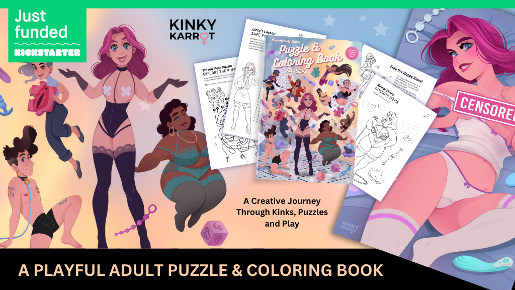 Kinky Karrot: A Playful Adult Puzzle & Coloring Book