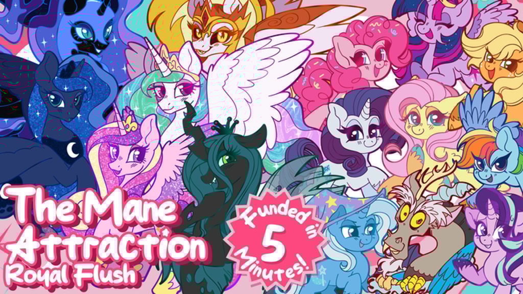 MANE ATTRACTION: Royal Flush - enamel pin set!