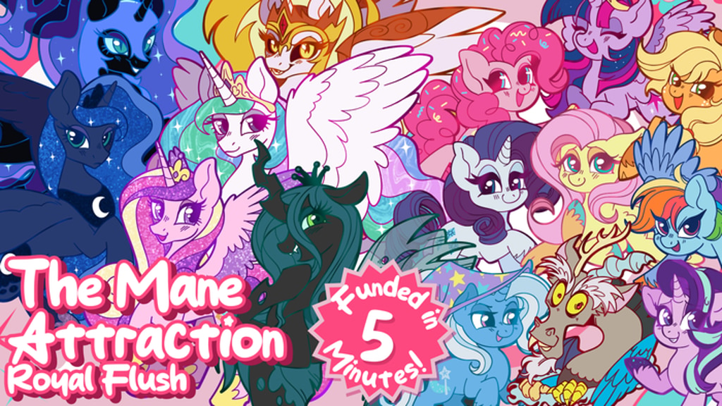 MANE ATTRACTION: Royal Flush - enamel pin set!