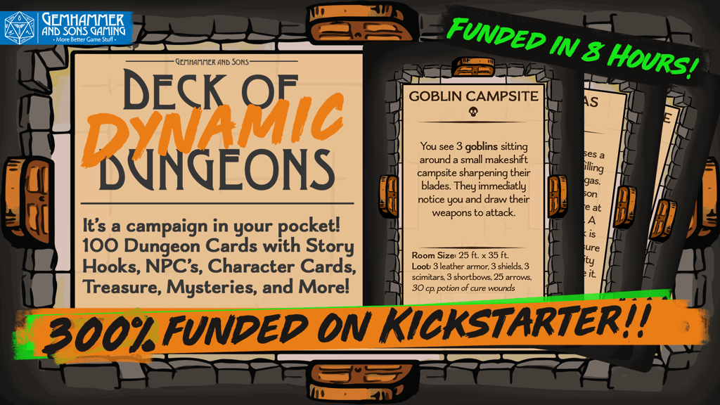 The Deck of Dynamic Dungeons | DELVE Part DEUX