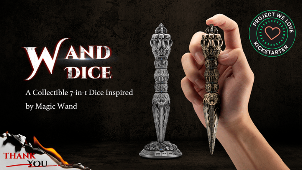Wand Dice, Collectible 7-in-1 Dice Inspired by Magic Wand