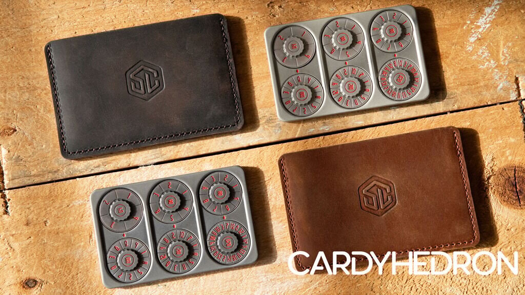 Cardyhedron – Portable Metal Spin-Dial Polyhedral Dice