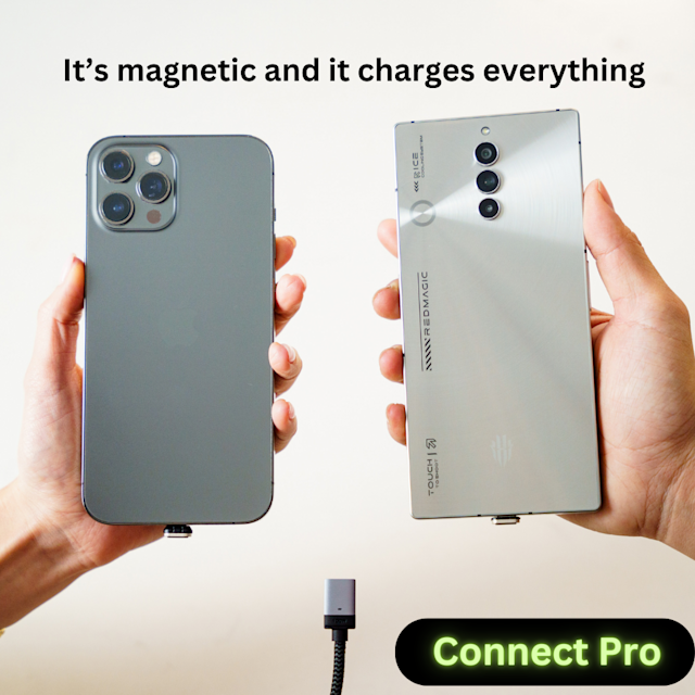 Connect Pro: 1st 100W Magnetic Cable w LED screen