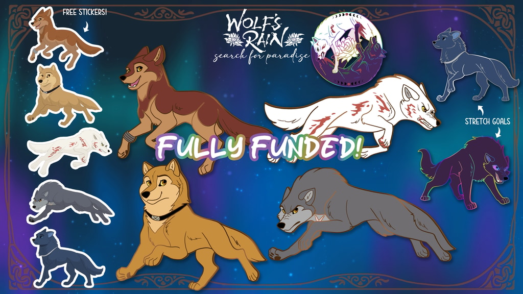 ☾ Search for Paradise ☾ a Wolf Enamel Pin set!