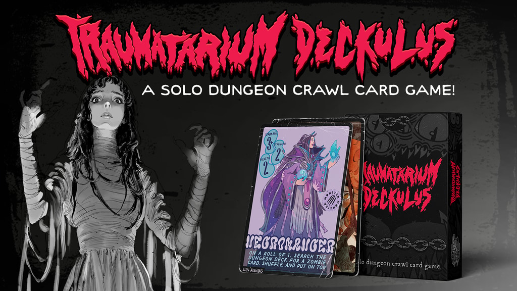 Traumatarium; Deckulus, a Solo Dungeon Crawler Card Game