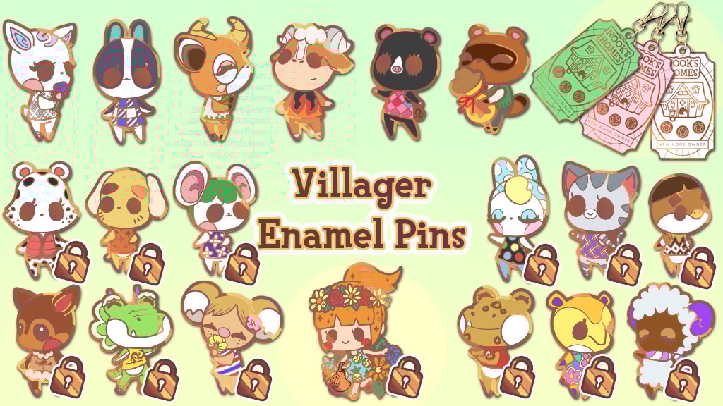 Animal Villager Enamel Pins