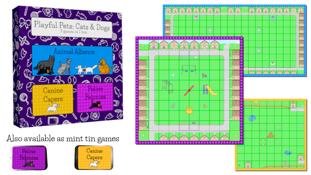 Playful Pets: 3 games in 1 box