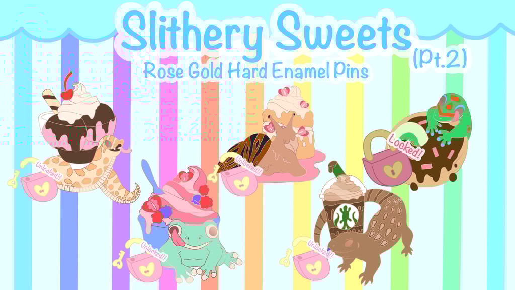 Slithery Sweets Pt.2 Enamel Pins