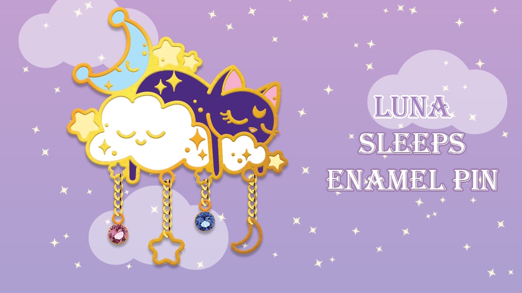 QUICKSTARTER: Luna Sleeps Cat Enamel Pin