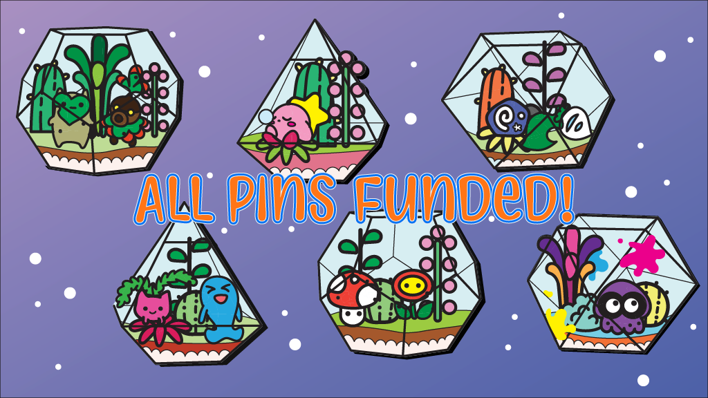 Terrarium Gamer Enamel Pins
