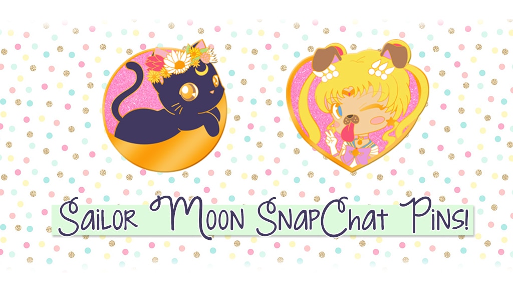Sailor Moon Snapchat Enamel Pins