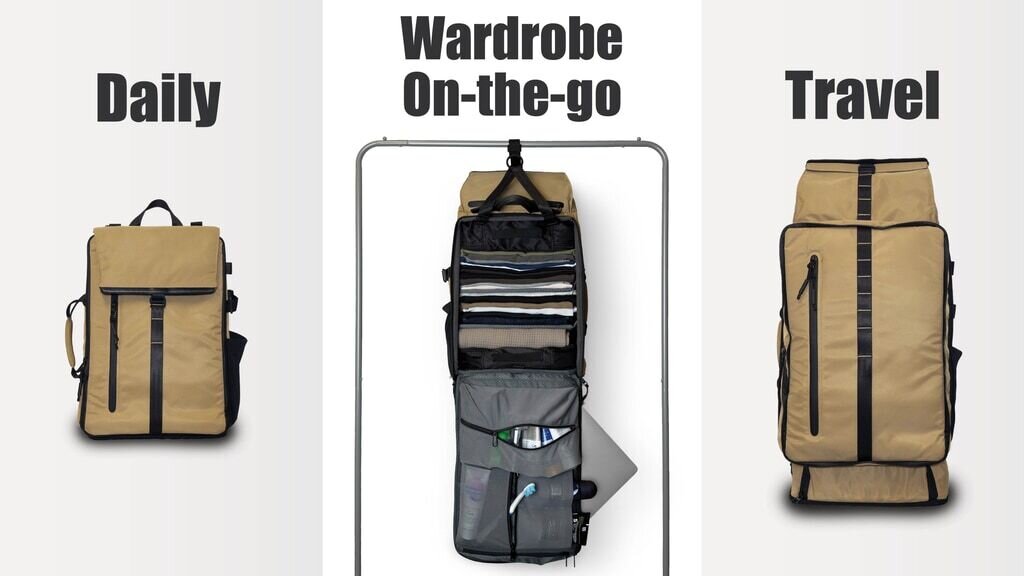 FLEXY PRO: The Backpack with a Built-In Wardrobe System
