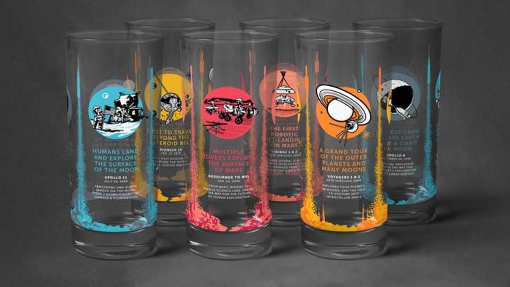 Milestones in Space Glass Tumblers