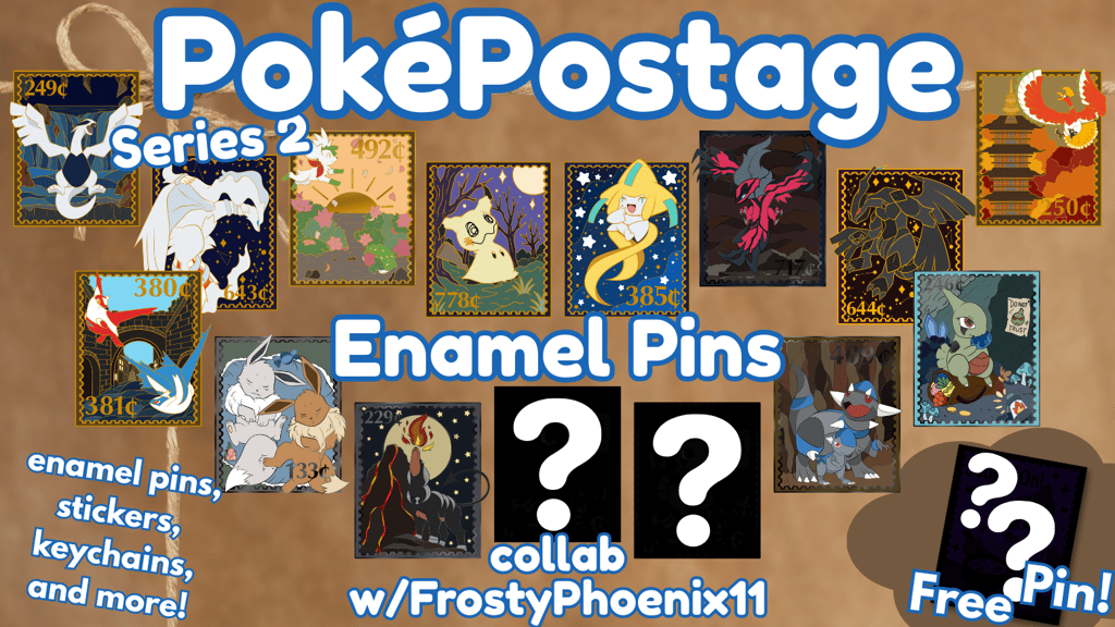 PokéPostage Series 2 | Enamel Pin Collection