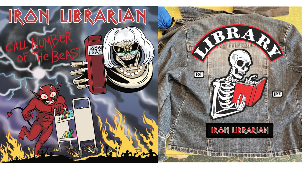 Iron Librarian Bandana and Patch