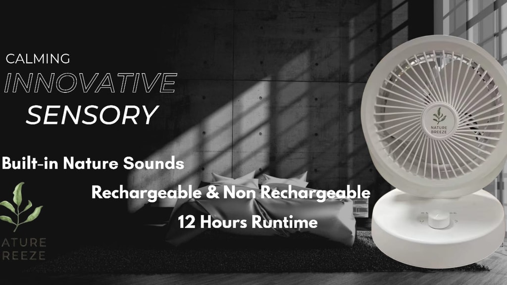 Nature Breeze Desktop Fan - Built For Focus and Deep Sleep