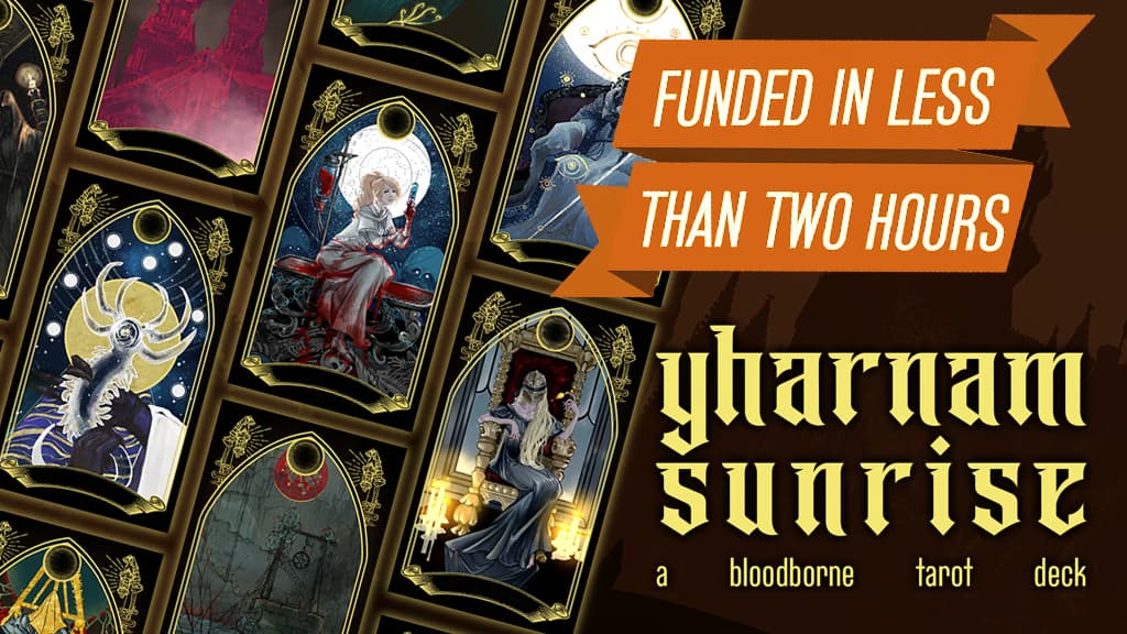 Yharnam Sunrise: A Bloodborne Tarot Deck