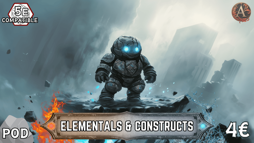 Familiars & Companions for D&D 5e - Elementals & Constructs