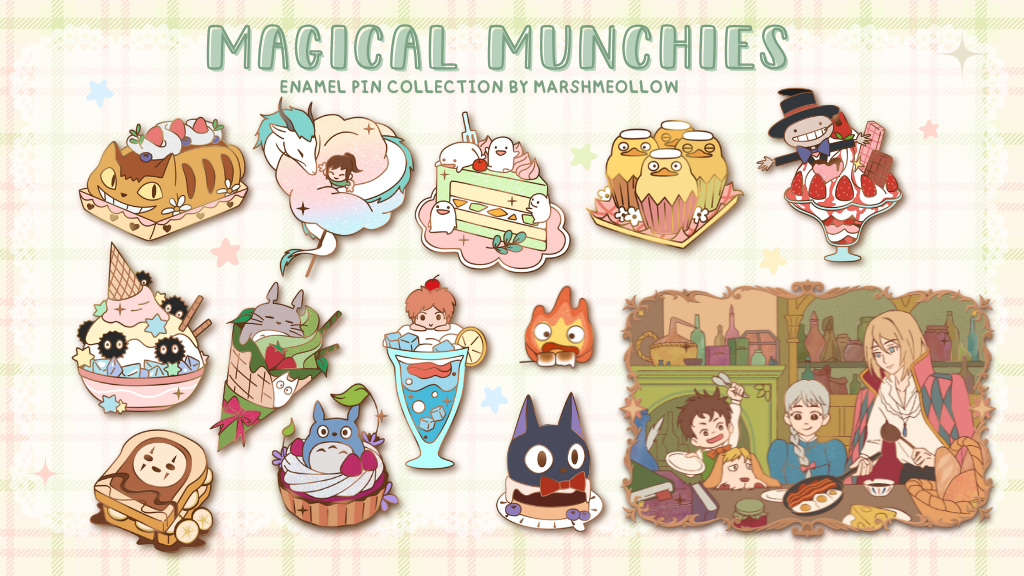 Magical Munchies Enamel Pin Collection