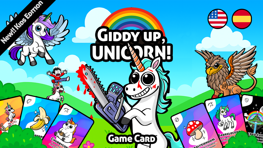 Giddy Up, Unicorn! Game Card