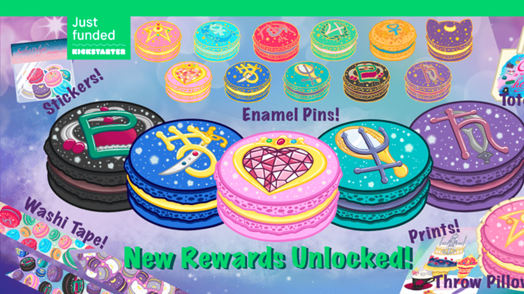 Series 2 of Sailor’s Delight: Sailor Moon Macaron Keychains