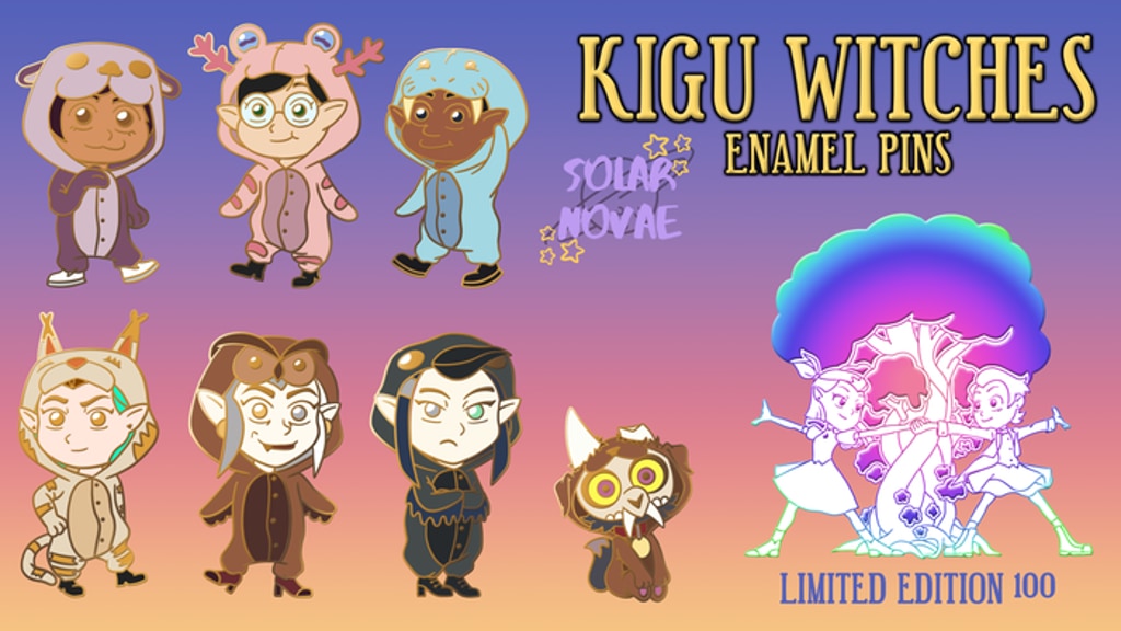 Kigu Witches Enamel Pins