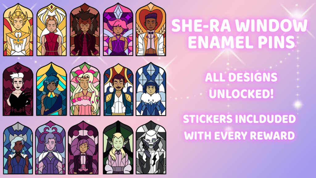 She-Ra Inspired Enamel Pins