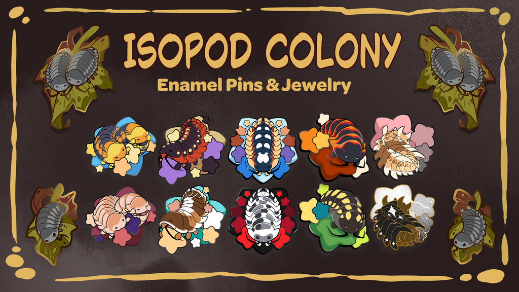 Isopod Colony - Enamel Pin & Jewelry Collection