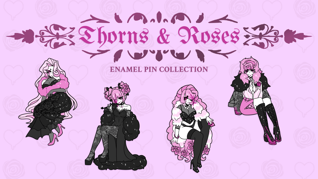 THORNS AND ROSES: Enamel Pin Collection