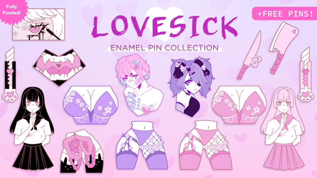 LOVESICK: Enamel Pin Collection